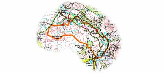 bolton abbey walk map