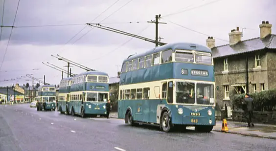 bradford buses history East Lancs-rebodied trolleybus - Copy