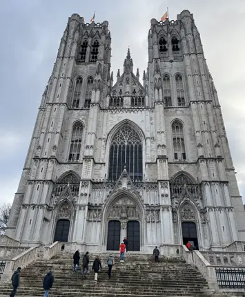 brussells on the eurostar cathedral