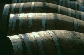 barrells of californian wine