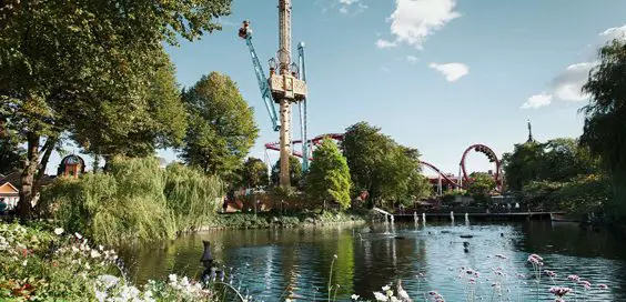copenhagen denmark travel review Tivoli Gardens lake
