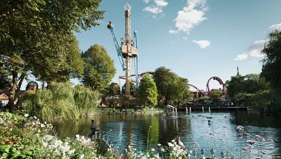 copenhagen denmark travel review Tivoli Gardens lake