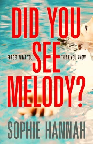 did you see melody book review sophie hannah cover