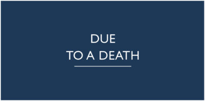 due to a death mary kelly book review logo