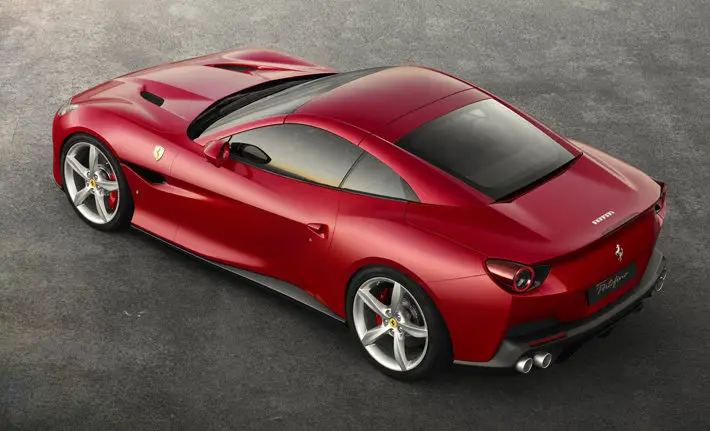 ferrari portofino car review top rear