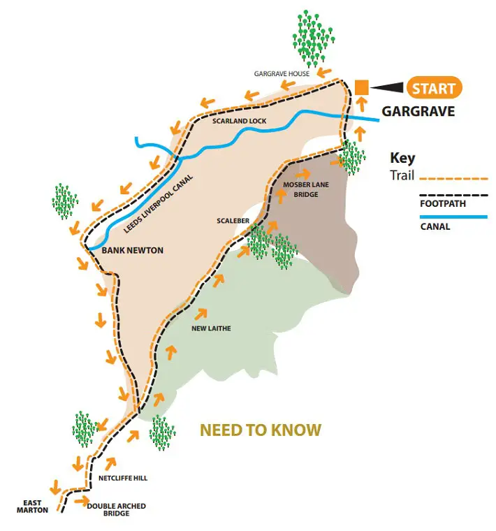 gargrave walk map canal