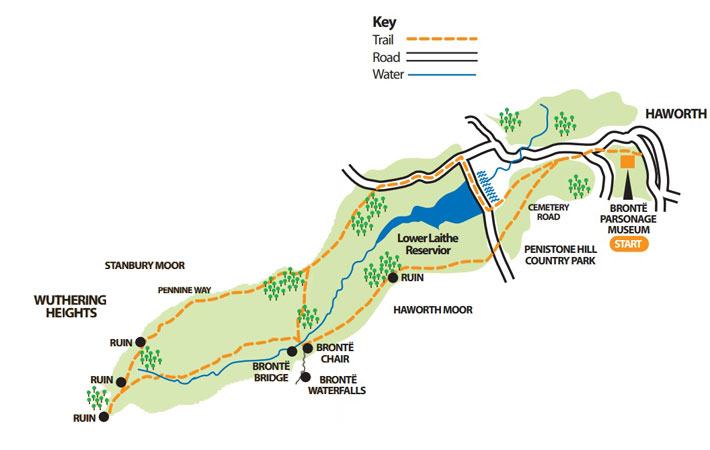 haworth walk map withins