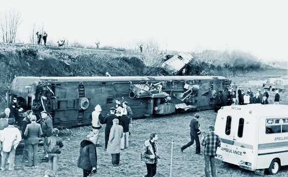 historic tadcaster 46. Ulleskelf Railway Disasters, 8th December 1981