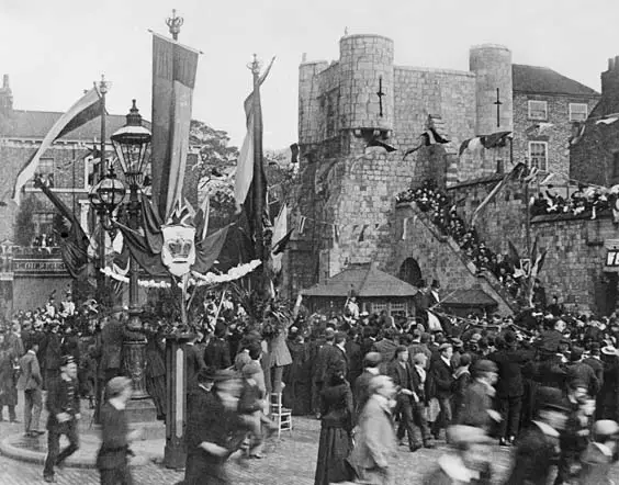 historic york Bootham Bar in 1897