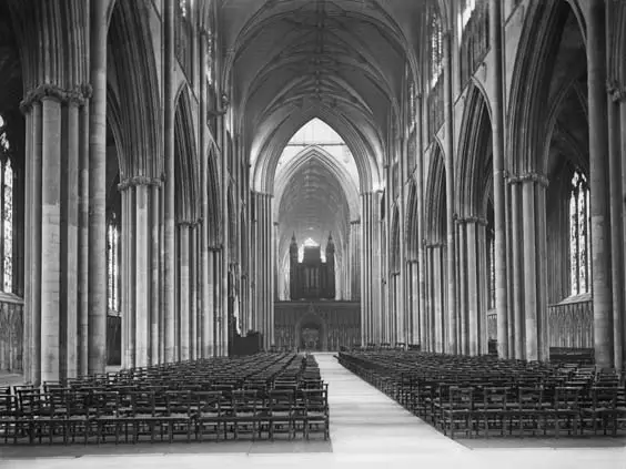 historic york Interior view of York Minster