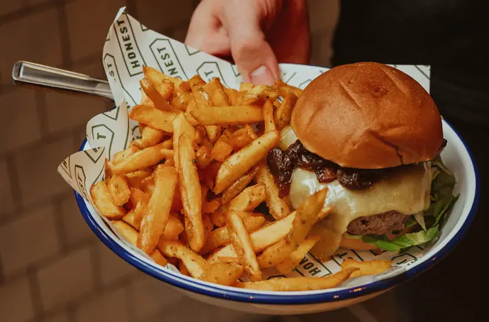 honest burgers leeds review fries