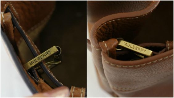 how to spot a fake mulberry handbag buckle