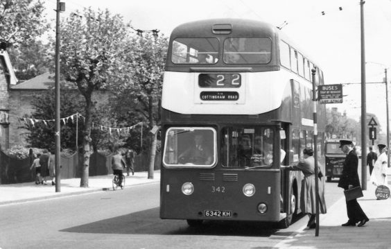hull corporation buses Leyland Atlantean No. 342, 1st June 1960.