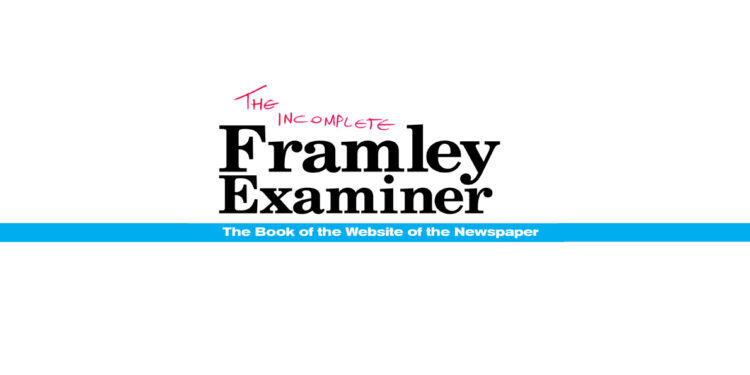 incomplete framley examiner book review logo