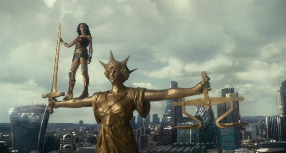 justice league film review statue