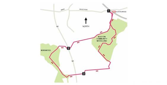 kiveton community woodlands walk map