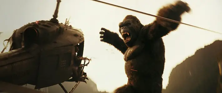 kong skull island film review gorilla