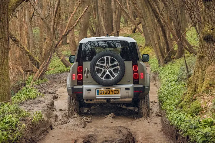 land rover defender 110 car review back