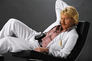 leigh francis white suit as keith lemon reclining