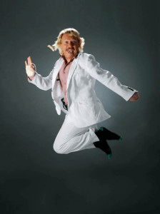 keith lemon in white suit jumping