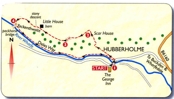map yorkshire walks hubberholme