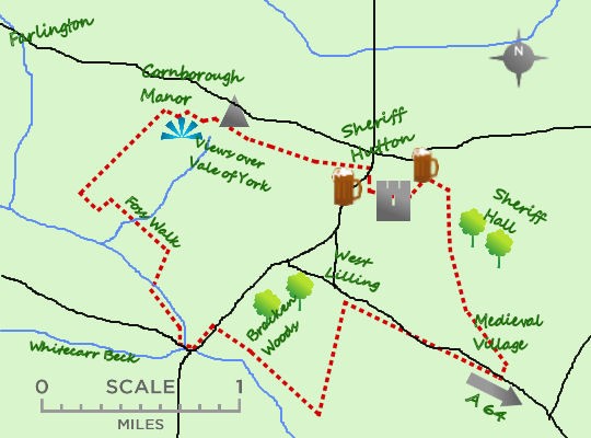 Sheriff Hutton Foss Walk Map