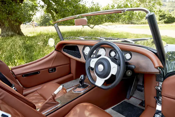 morgan plus six car review interior