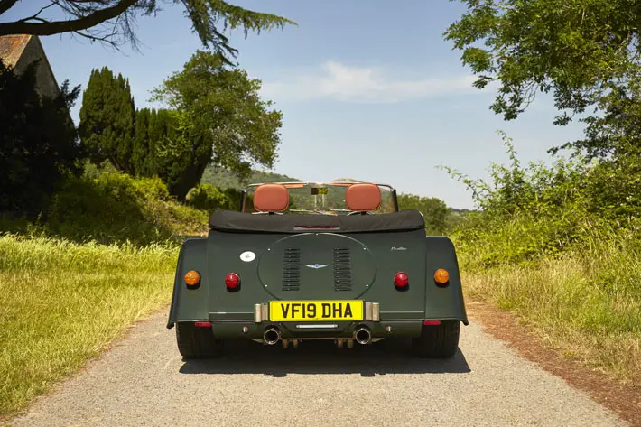 morgan plus six car review rear