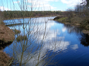 blue water at ogden reservoir