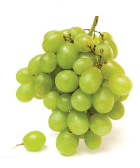 organic green grapes