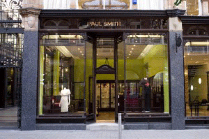 leeds paul smith store exterior victoria quarter