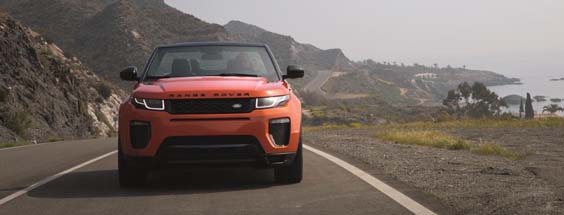 range rover evoque convertible review front