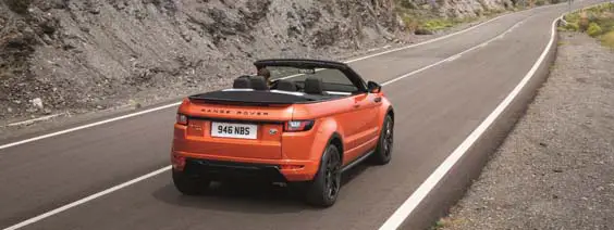 range rover evoque convertible review rear