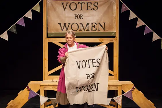 revolting women review lawrence batley theatre huddersfield may 2018 lbt mikron