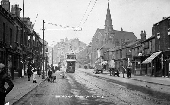 rotherham old photos postcards Broad Street Parkgate