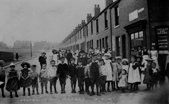 rotherham old photos postcards Josephine Road Masbro