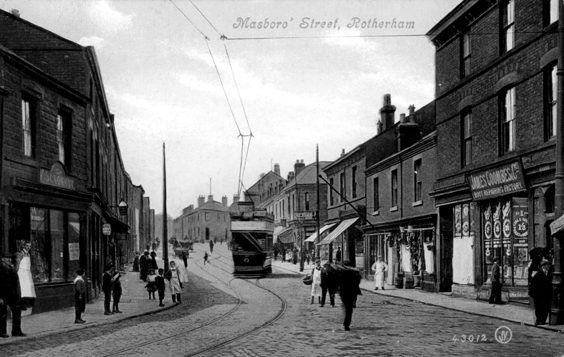 rotherham old photos postcards Masbrough Street