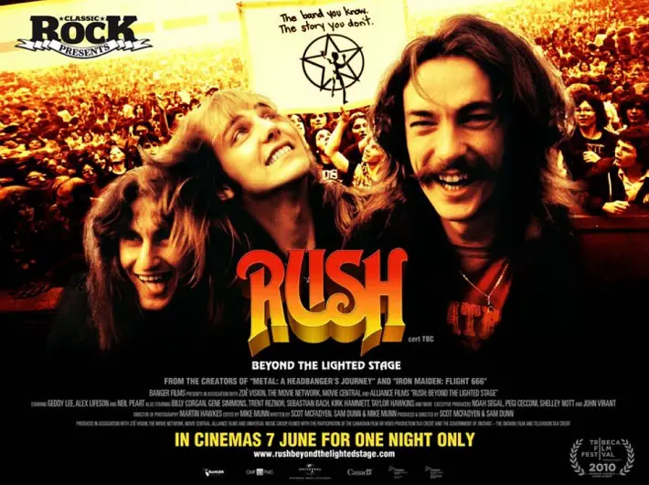 rush beyond the lighted stage review poster