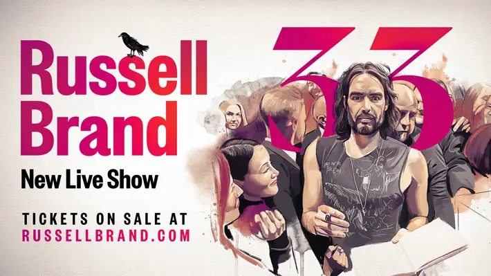 russell brand live review hull city hall poster