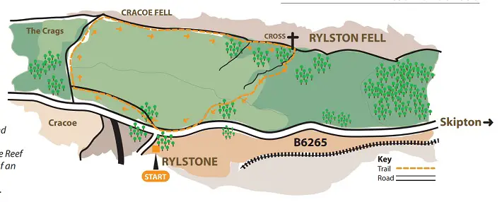 rylstone walk cracoe map