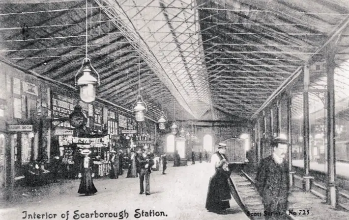 scarborough old photos postcards railway interior