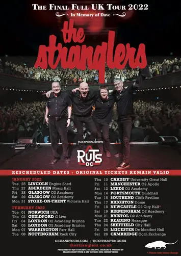 stranglers live review leeds o2 academy poster