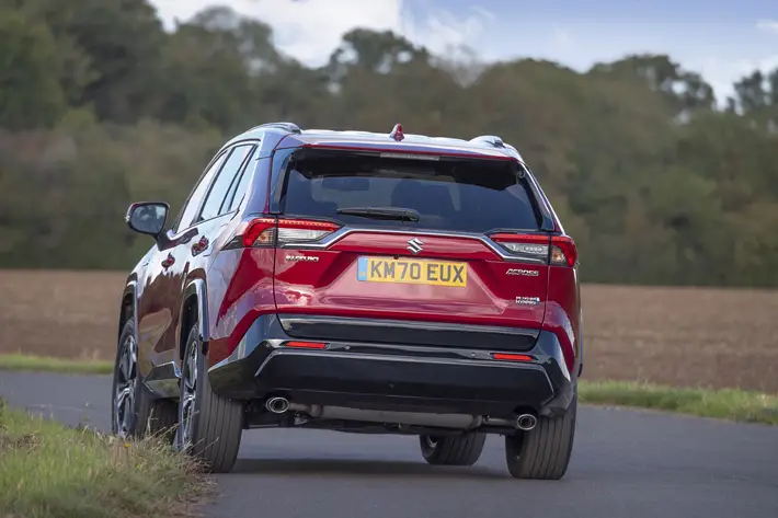 suzuki across car review rear