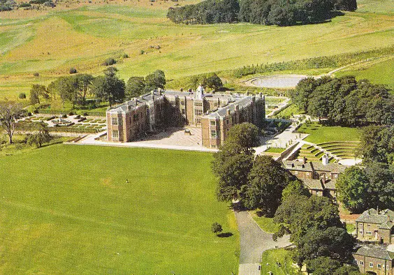 temple newsam house Temple Newsam aerial view 1980s. Postcard unknown photographer