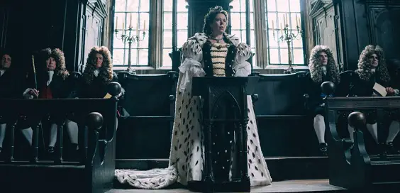 the favourite film review period olivia colman