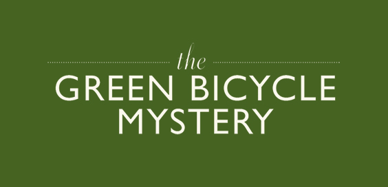 the green bicycle mystery book review logo