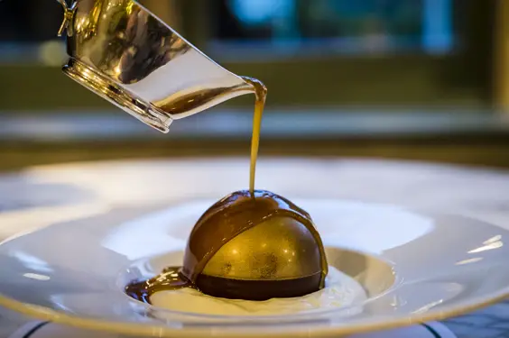 the ivy york restaurant review chocolate bombe