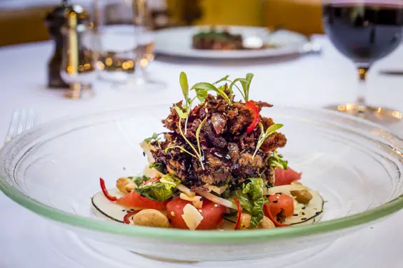 the ivy york restaurant review crispy duck salad