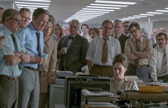 the post film review tom hanks press