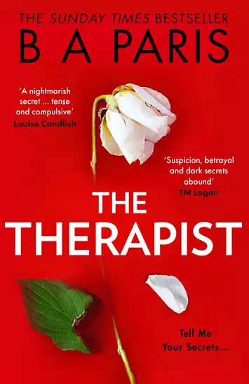 the therapist BA Paris book review coverthe therapist BA Paris book review cover